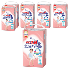 GOO.N 大王 日本境內版 SJ柔觸肌系列褲型尿布 9~14kg, L, 264片