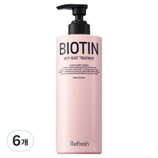 清爽生物素啤酒酵母護髮素, 6個, 750ml