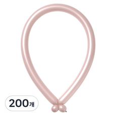 조이벌룬 260풍선, 파스텔더스크 로즈, 200개