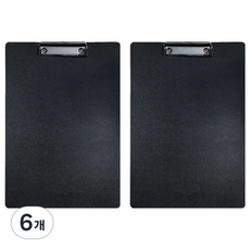 홍련 심플 클립 보드, 블랙, 6개