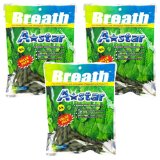 A star 多效雙頭潔牙骨，幫助口腔深度清潔，幫助牙齒和骨骼的發育與生長，維持口腔清新與消化機能, 240g, 3包, 葉綠素