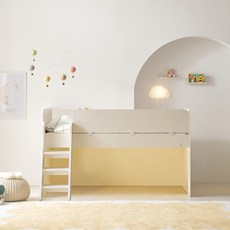 꿈꾸는요셉 앙팡 벙커침대 A + 조명 세트 방문설치, 크림(프레임), 주백색(조명)