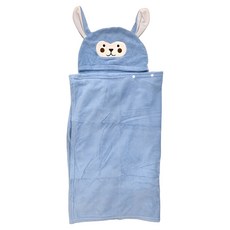 兒童萌趣羊咩咩連帽浴巾