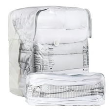 TAILI 太力 四方立體側開免抽氣手壓真空收納壓縮袋, 4個裝, 1組