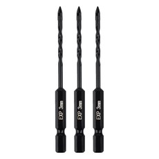 이엑스파워 만능 드릴비트 4날 3mm EMD-03, 3개