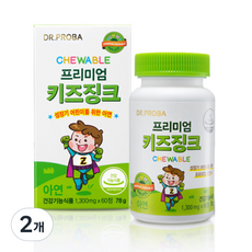 Dr.PROBA 孩童鋅補充咀嚼錠, 60顆, 2罐