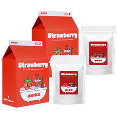 真實水潤沐浴真實凝膠 草莓香, 2個, 150g