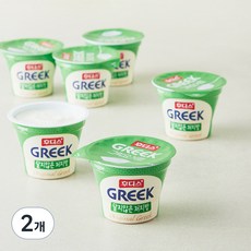 후디스 그릭요거트 달지않은 저지방, 480g, 2개