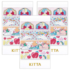 KING JIM KITTA 隨身攜帶和紙膠帶 可撕式 對稱 KITM002, 北澤平祐設計款 KITM002, 3個