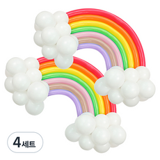 MEO 彩虹氣球, 混合色, 4套