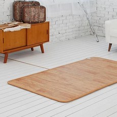 크리벨 나뭇결 탄소 카페트 전기매트 WJ3635, 슈퍼싱글(100 x 183 cm)