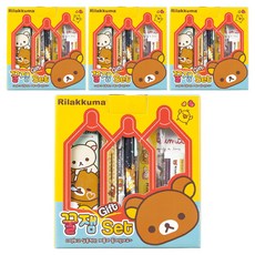 리락쿠마꿀잼문구세트, 4개