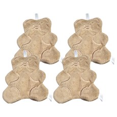 沐慕家居 小熊軟糖造型擦手巾-淺棕, 1條, 4條