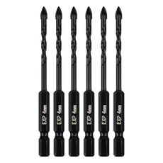이엑스파워 만능 드릴비트 4날 4mm EMD-04, 6개