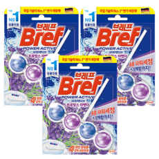 Bref 妙力 Power Active 掛式馬桶芳香清潔球 4重強效清潔, 50g, 3個