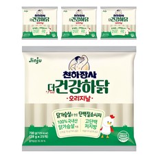 진주햄 천하장사 더 건강하닭 소시지, 700g, 4개