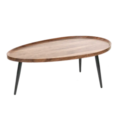 FAmILyLIFE 生活 木冶山居 Carmel梨形茶几, 胡桃木