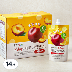 곰곰 7days 제로 곤약젤리 자두맛, 150ml, 7개입, 2박스