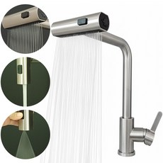 高級霧面廚房水槽寬版水龍頭套組, 1套