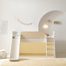 꿈꾸는요셉 앙팡 벙커침대 C + 조명 세트 방문설치, 베이지(프레임), 주백색(조명)