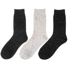 Base Alpha Essential 女性羅紋混色冬季襪 3雙