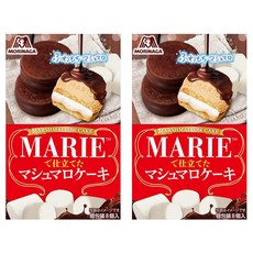 MORINAGA 森永 MARIE 棉花糖蛋糕 8個入, 81.6g, 2盒