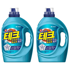 테크 호르몬 특유취 제거 액체세제 드럼용 용기, 2.7L, 2개