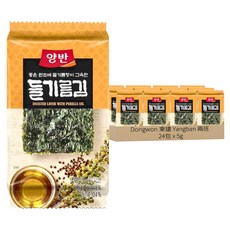 Dongwon 東遠 兩班 紫蘇油海苔, 5g, 24包