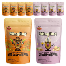 Murgerbon 杏仁果 烤玉米口味 190g+杏仁果 大蒜麵包口味 180g, 5套