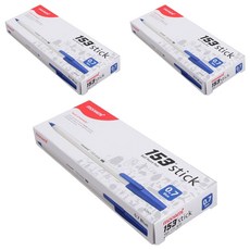 Monami 153 棒油圓珠筆 0.7mm x 12p, 藍色, 3個
