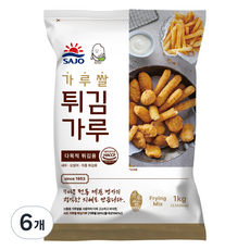 사조동아원 가루쌀 튀김가루, 1kg, 6개