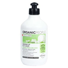 Organic People 有機生活 洗碗精 青檸/薄荷 500ml 天然植物萃取 溫和不傷手, 1瓶