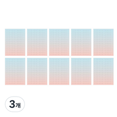 루카랩 레인보우 코튼캔디 스티커 10P 세트, 새벽, 3개