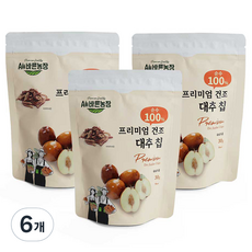 Allbareunnongjang 頂級凍乾水果紅棗脆片, 30g, 6個