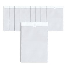 硬質袋工作指示書直式 A4, 10個, 透明