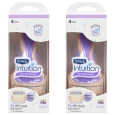 쉬크 인튜이션 퓨어 너뤼시먼트 코코넛 여성면도기, 1개입, 2개