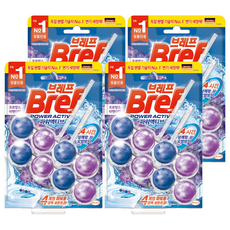 Bref 妙力 Power Active懸掛式馬桶清潔球 薰衣草香, 100g, 4組