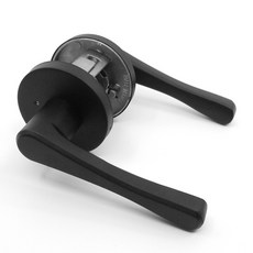 AFAC 按鈕式房門把手 AFL-2101, 黑色, 1套