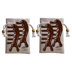 Tteruwa 頭皮臉部刮痧按摩梳, 4個, 單一顏色