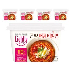 대상 라이틀리 곤약 매콤 비빔면 216.5g, 5개