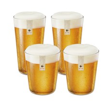 하로로 호로요이 시즈쿠 울트라 슬림 글래스 유리 맥주잔 2종 x 2p 세트, 1세트