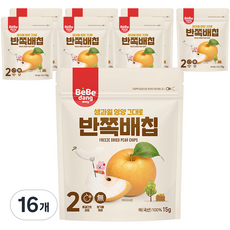 베베당 동결건조 과일칩, 배, 16개, 15g