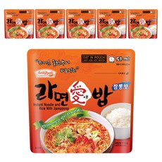 Easy bab 辣味海鮮湯麵拌飯, 110g, 6包