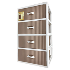 KEYWAY 聯府 安雅四層櫃 特大(540 x 475 x 934mm), CJ-400, 4個