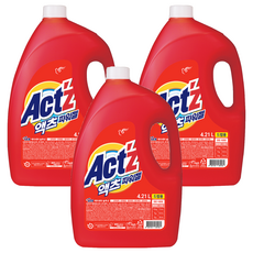 액츠 파워젤 드럼용 액상세제 본품, 4.21L, 3개