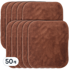 Clean Eye 雙面超細纖維洗碗布 棕色, 50個