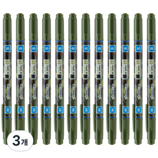 라인플러스 OHP펜 1mm 물펜MB 3.0mm, 파랑, 36개