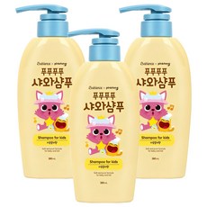 베비언스 핑크퐁 푸푸푸푸 샤와샴푸 자몽릴리향, 380ml, 3개