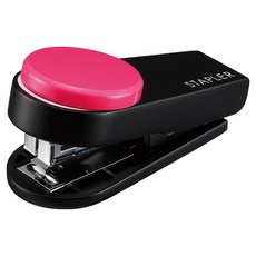 MAX 美克司 迷你手指訂書機 HD-10XS, 顏色多樣, 方便攜帶, 粉紅色, 1個