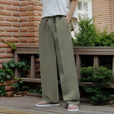 제타22 남성용 냉감 통기성 여름 쿨 와이드 밴딩 바지 5170